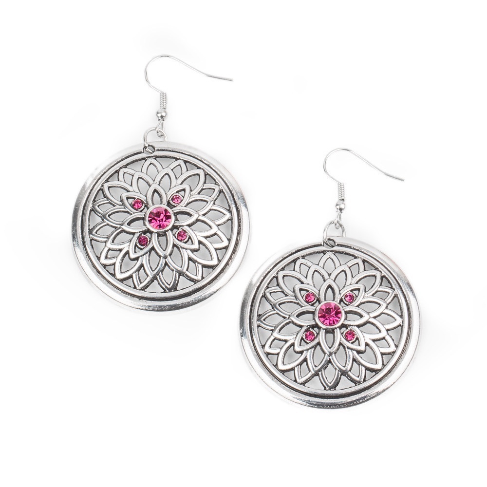 Mega Medallions - Pink Earrings